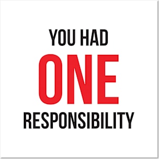 Single Responsibility Principle Posters and Art